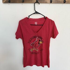 Rivalry Threads Red Illinois State Redbirds V-Neck Tee